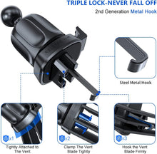 Charger l'image dans la galerie, Lien affilié - Miracase Phone Holder for Car Vent【2026 Wider Clamp &amp; Metal Hook】 Car Phone Holder Mount for Vent Clip Hand Free Cell Phone Car Mount for iPhone 17 Pro Max 16 15 14 13 12 Samsung S25 Car Accesorries