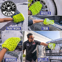 Charger l'image dans la galerie, Chemical Guys Chenille Premium Scratch-Free Microfiber Wash Mitt Green, Great for Cars, Trucks, SUVs, RVs &amp; More (2 Pack)