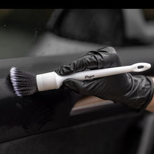 Charger l'image dans la galerie, Premium Car Detailing Brush Set - Professional 3 Pack Kit Detail Brushes with Soft Boars Hair Bristles for Auto Interior &amp; Exterior - for Cleaning Leather Seats, Air Vents, Wheels &amp; Emblems