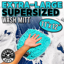 Charger l'image dans la galerie, Chemical Guys Chenille Premium Scratch-Free Microfiber Wash Mitt Green, Great for Cars, Trucks, SUVs, RVs &amp; More (2 Pack)