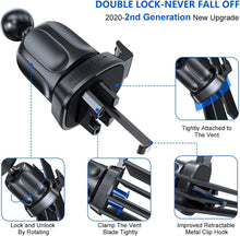 Charger l'image dans la galerie, Lien affilié - Miracase Phone Holder for Car Vent【2026 Wider Clamp &amp; Metal Hook】 Car Phone Holder Mount for Vent Clip Hand Free Cell Phone Car Mount for iPhone 17 Pro Max 16 15 14 13 12 Samsung S25 Car Accesorries