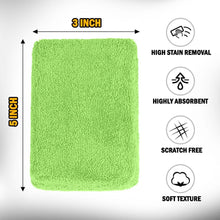 Charger l'image dans la galerie, HOMEXCEL Blue Microfiber Applicator Pads 8 Pack, Scratch-Free Car Wash Sponge for Cleaning, Premium Wax Foam Applicator Pads for Car Detailing, 5”x3”