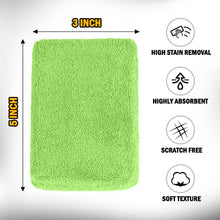 Charger l'image dans la galerie, HOMEXCEL Blue Microfiber Applicator Pads 8 Pack, Scratch-Free Car Wash Sponge for Cleaning, Premium Wax Foam Applicator Pads for Car Detailing, 5”x3”