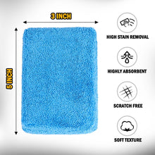 Charger l'image dans la galerie, HOMEXCEL Blue Microfiber Applicator Pads 8 Pack, Scratch-Free Car Wash Sponge for Cleaning, Premium Wax Foam Applicator Pads for Car Detailing, 5”x3”