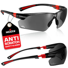 Charger l'image dans la galerie, Lien affilié - NoCry Safety Glasses with Clear Anti Fog Scratch Resistant Wrap-Around Lenses and Non-Slip Grips, UV Protection. Adjustable (Clear, Black &amp; Red)
