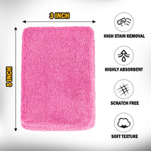 Charger l'image dans la galerie, HOMEXCEL Blue Microfiber Applicator Pads 8 Pack, Scratch-Free Car Wash Sponge for Cleaning, Premium Wax Foam Applicator Pads for Car Detailing, 5”x3”