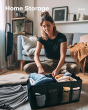 Charger l'image dans la galerie, Lien affilié-  HOTOR Trunk Organizer - Car Organizer, Foldable Trunk organizer for SUVs &amp; Sedans, Car Accessories, Tools, Sundries, 2 Compartments, Black