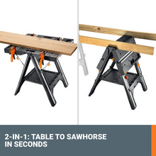 Charger l'image dans la galerie, WORX WX051 Pegasus Folding Work Table with Quick Clamps