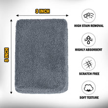 Charger l'image dans la galerie, HOMEXCEL Blue Microfiber Applicator Pads 8 Pack, Scratch-Free Car Wash Sponge for Cleaning, Premium Wax Foam Applicator Pads for Car Detailing, 5”x3”