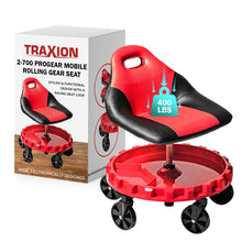 Charger l'image dans la galerie, Lien affilié  - Traxion 2-700 Progear Mobile Rolling Gear Seat W/Equipment Tray and Five All-Terrain 5" Casters
