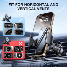 Charger l'image dans la galerie, Lien affilié - Miracase Phone Holder for Car Vent【2026 Wider Clamp &amp; Metal Hook】 Car Phone Holder Mount for Vent Clip Hand Free Cell Phone Car Mount for iPhone 17 Pro Max 16 15 14 13 12 Samsung S25 Car Accesorries