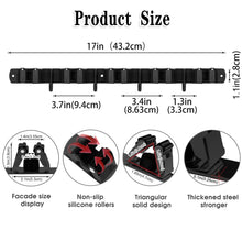 Charger l'image dans la galerie, 3 Racks and 4 Hooks Broom and Mop Holder Wall Mounted Garage Organizer Storage Tool Racks Stainless Steel Heavy Duty Hooks Self Adhesive Solid Non-slip Wall Hangers for Home Kitchen Garden Laundry