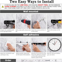 Charger l'image dans la galerie, 3 Racks and 4 Hooks Broom and Mop Holder Wall Mounted Garage Organizer Storage Tool Racks Stainless Steel Heavy Duty Hooks Self Adhesive Solid Non-slip Wall Hangers for Home Kitchen Garden Laundry