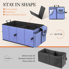 Charger l'image dans la galerie, Lien affilié-  HOTOR Trunk Organizer - Car Organizer, Foldable Trunk organizer for SUVs &amp; Sedans, Car Accessories, Tools, Sundries, 2 Compartments, Black