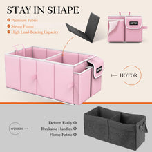 Charger l'image dans la galerie, Lien affilié-  HOTOR Trunk Organizer - Car Organizer, Foldable Trunk organizer for SUVs &amp; Sedans, Car Accessories, Tools, Sundries, 2 Compartments, Black