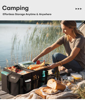 Charger l'image dans la galerie, Lien affilié-  HOTOR Trunk Organizer - Car Organizer, Foldable Trunk organizer for SUVs &amp; Sedans, Car Accessories, Tools, Sundries, 2 Compartments, Black