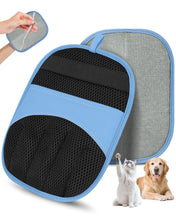 Charger l'image dans la galerie, Lien afffilié- Magic Brush Glove Pet Hair - 2 Pack Electrostatic Grooming Removal Gloves for Dogs and Cats, The Magic Brush Pure Path Yomi Pet Grooming Needs, Fur Remover for Furniture, Clothes, Car Seats (Blue)