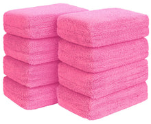 Charger l'image dans la galerie, HOMEXCEL Blue Microfiber Applicator Pads 8 Pack, Scratch-Free Car Wash Sponge for Cleaning, Premium Wax Foam Applicator Pads for Car Detailing, 5”x3”