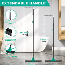 Charger l'image dans la galerie, Lien affilié - JEHONN Floor Squeegee Heavy Duty with 58.3 inches Long Handle, Rubber Scraper Broom for Cleaning Foam Water on Garage Concrete Bathroom Tile Marble Shower Glass Shop Deck Window Indoor Outdoor