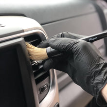 Charger l'image dans la galerie, Premium Car Detailing Brush Set - Professional 3 Pack Kit Detail Brushes with Soft Boars Hair Bristles for Auto Interior &amp; Exterior - for Cleaning Leather Seats, Air Vents, Wheels &amp; Emblems