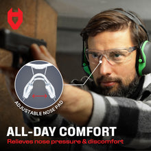 Charger l'image dans la galerie, Lien affilié - NoCry Safety Glasses with Clear Anti Fog Scratch Resistant Wrap-Around Lenses and Non-Slip Grips, UV Protection. Adjustable (Clear, Black &amp; Red)