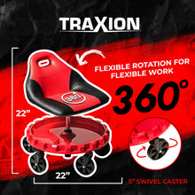Charger l'image dans la galerie, Lien affilié  - Traxion 2-700 Progear Mobile Rolling Gear Seat W/Equipment Tray and Five All-Terrain 5" Casters