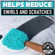 Charger l'image dans la galerie, Chemical Guys Chenille Premium Scratch-Free Microfiber Wash Mitt Green, Great for Cars, Trucks, SUVs, RVs &amp; More (2 Pack)