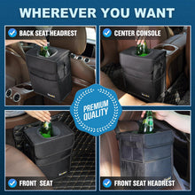 Charger l'image dans la galerie, Lien - affilié - K KNODEL Car Trash Can, Waterproof Auto Garbage Can, Car Trash Can with Lid, Leak-Proof Car Storage Bag, Car Bin Hanging (Medium, Black)
