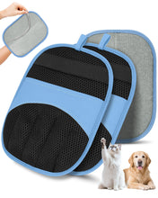 Charger l'image dans la galerie, Lien afffilié- Magic Brush Glove Pet Hair - 2 Pack Electrostatic Grooming Removal Gloves for Dogs and Cats, The Magic Brush Pure Path Yomi Pet Grooming Needs, Fur Remover for Furniture, Clothes, Car Seats (Blue)