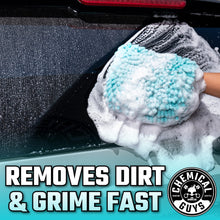 Charger l'image dans la galerie, Chemical Guys Chenille Premium Scratch-Free Microfiber Wash Mitt Green, Great for Cars, Trucks, SUVs, RVs &amp; More (2 Pack)