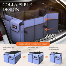 Charger l'image dans la galerie, Lien affilié-  HOTOR Trunk Organizer - Car Organizer, Foldable Trunk organizer for SUVs &amp; Sedans, Car Accessories, Tools, Sundries, 2 Compartments, Black