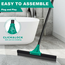 Charger l'image dans la galerie, Lien affilié - JEHONN Floor Squeegee Heavy Duty with 58.3 inches Long Handle, Rubber Scraper Broom for Cleaning Foam Water on Garage Concrete Bathroom Tile Marble Shower Glass Shop Deck Window Indoor Outdoor