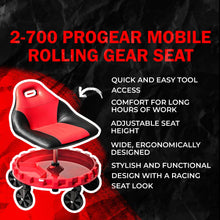 Charger l'image dans la galerie, Lien affilié  - Traxion 2-700 Progear Mobile Rolling Gear Seat W/Equipment Tray and Five All-Terrain 5" Casters