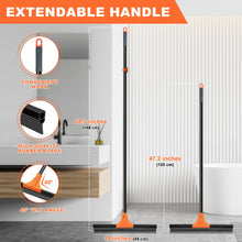 Charger l'image dans la galerie, Lien affilié - JEHONN Floor Squeegee Heavy Duty with 58.3 inches Long Handle, Rubber Scraper Broom for Cleaning Foam Water on Garage Concrete Bathroom Tile Marble Shower Glass Shop Deck Window Indoor Outdoor