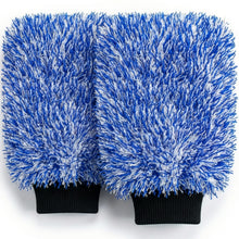 Charger l'image dans la galerie, TAKAVU New Car Wash Mitt, 2 Pack Premium Cyclone Microfiber Washing Gloves, Holds Tons of Sudsy Water for Effective Washing, Machine Washable, Lint Free, Scratch Free (Blue)