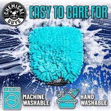 Charger l'image dans la galerie, Chemical Guys Chenille Premium Scratch-Free Microfiber Wash Mitt Green, Great for Cars, Trucks, SUVs, RVs &amp; More (2 Pack)