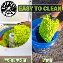 Charger l'image dans la galerie, Chemical Guys Chenille Premium Scratch-Free Microfiber Wash Mitt Green, Great for Cars, Trucks, SUVs, RVs &amp; More (2 Pack)